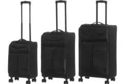 ACCES MATKALAUKKU LIGHT WEIGHT SOFT MUSTA 40x25x68CM