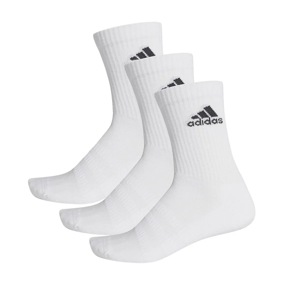 ADIDAS SUKAT 3-PACK S 3-STRIPES CREW VALKOINEN