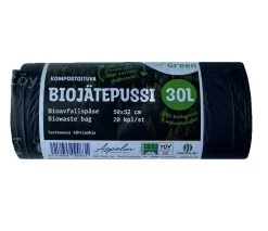 A.GREEN BIOPUSSI 30L 500X520 MM 16 MY KOTIKOMPOSTI 20 KPL