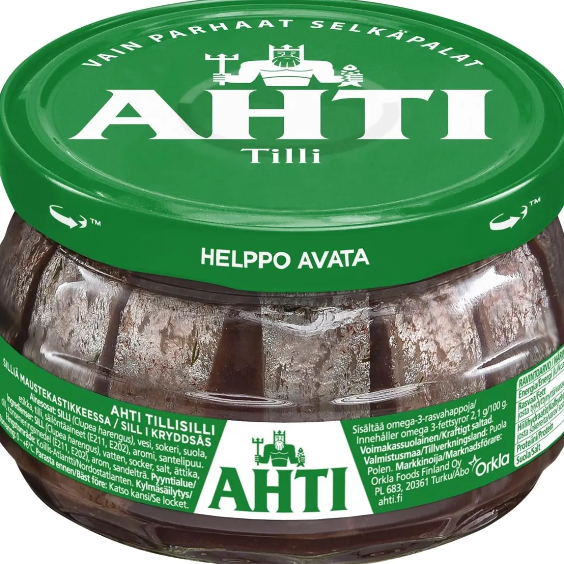 AHTI AHTI TILLISILLI, SILLIÄ MAUSTEKASTIKKEESSA 240/150G 150 G