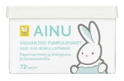 AINU VAUVAN EKO-PUMPULIPUIKKO PAPERIVARSI 72 KPL 72 KPL