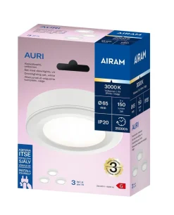 AIRAM AURI ALASVALOSARJA 3 KPL 3W/830 110D, VALKOINEN