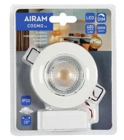 AIRAM LED ALASVALO COSMO, VALKOINEN, 5,8W 480LM 3000K 25 000H