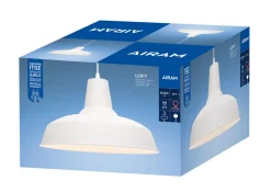 AIRAM LOFT35 RIIPPUVALAISIN E27 MAX 60W, VALKOINEN