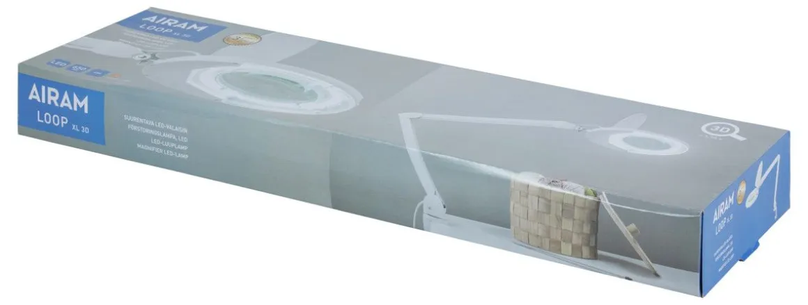 AIRAM LOOP XL 3D SUURENTAVA LED-VALAISIN 8W 650LM 6500K