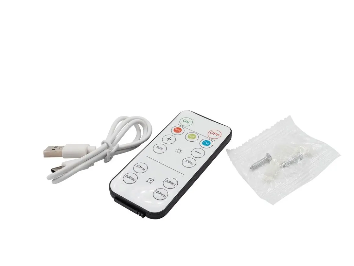 AIRAM ORIM SEINÄVALAISIN LADATTAVA 3CCT USB-C VALKOINEN