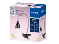 AIRAM STELLA CLIPSIVALAISIN LED 3W 280LM 3000K MUSTA