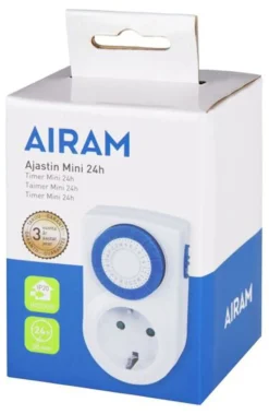 AIRAM AJASTIN MINI 24H, JAKO 30MIN, IP20