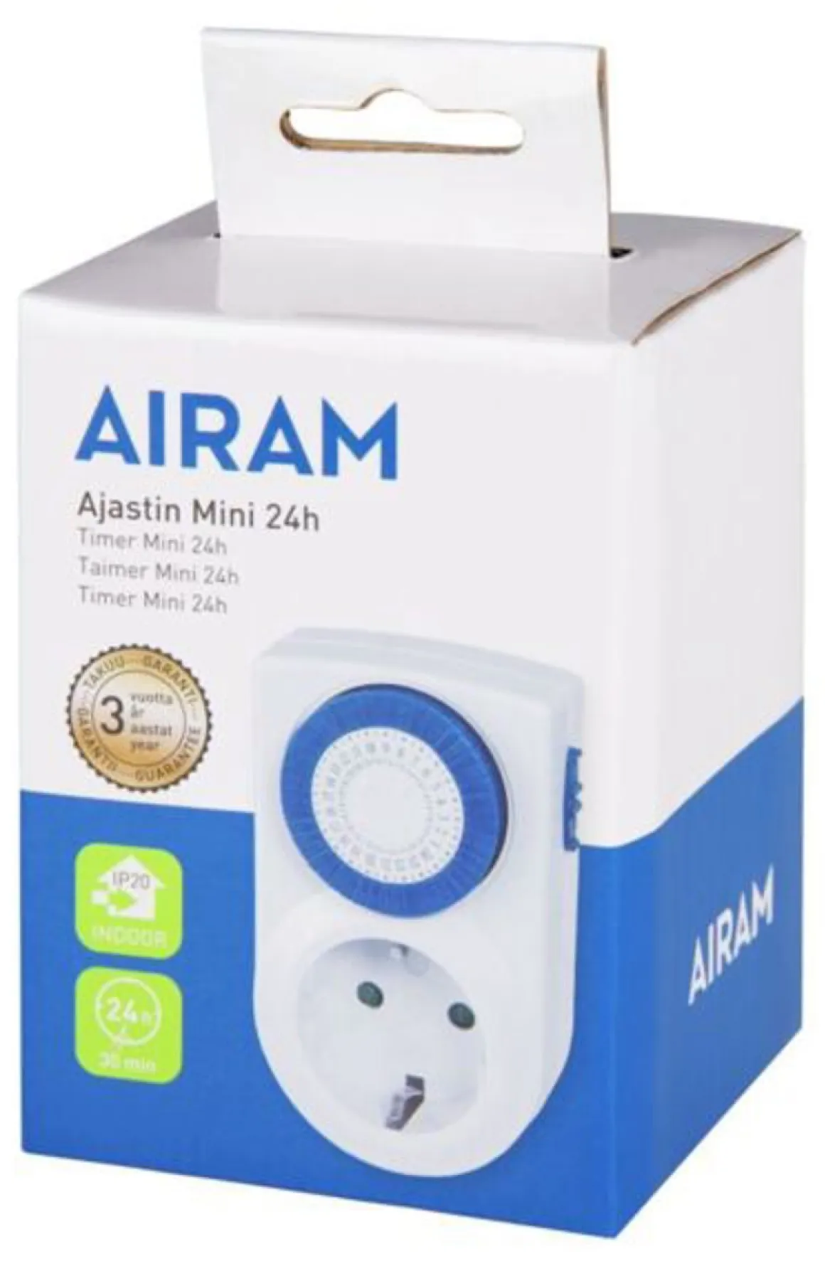 AIRAM AJASTIN MINI 24H, JAKO 30MIN, IP20