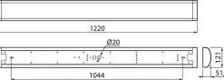 AIRAM BASIC LED YLEISVALAISIN 26W/840 3000LM, LED 26W 3000LM 4000K 35 000H