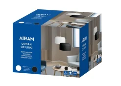 AIRAM KATTOVALAISIN URBAN CEILING E27 MUSTA