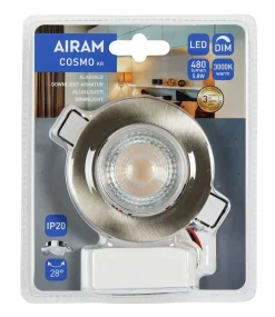 AIRAM LED ALASVALO COSMO, KROMI, 5,8W 480LM 3000K 25 000H