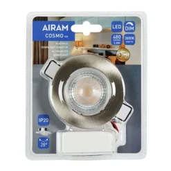 AIRAM LED ALASVALO COSMO, KROMI, 5,8W 480LM 3000K 25 000H