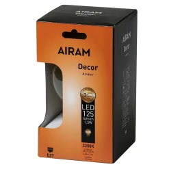 AIRAM LED AMBER GLOBE ANTIIKKI LAMPPU 1,3W POP-95 2200K E27, 125LM, 15,000H