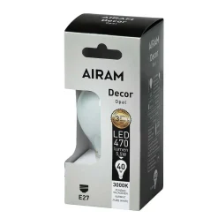 AIRAM LED DECOR VAKIOLAPPU OPAALI 4,5W E27 470LM