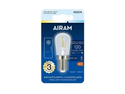 AIRAM LED JÄÄKAAPPILAMPPU 1,1W 4000K T25 840 120LM E14 15 000H