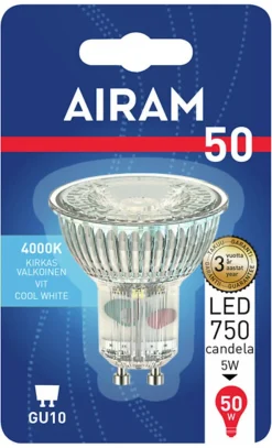 AIRAM LED KOHDELAMPPU PAR16 FG 4W GU10, 4000K 36 390LM/850CD