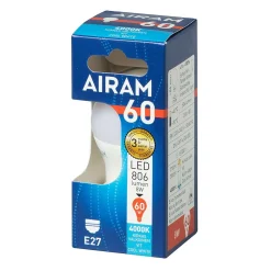 AIRAM LED KORISTELAMPPU 7,2W 4000K E27 806LM, 15 000H