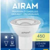 AIRAM LED PÄIVÄNVALOLAMPPU PAR16 4,5W GU10 495 LM/820CD, 15 000