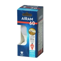 AIRAM LED VAKIOLAMPPU OPAALI 8,5W E27 806LM 15 000H 4000K