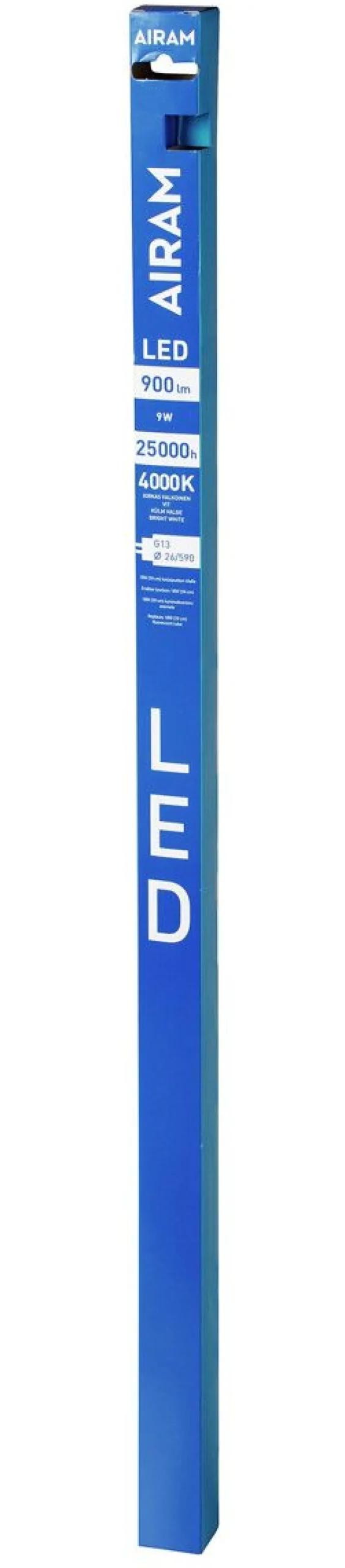 AIRAM LED VALOPUTKI 9W, G13 840 T8, 900LM, 4000K