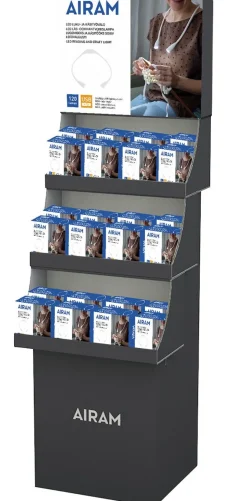 AIRAM LUKU- JA KÄSITYÖVALOTELINE DISPLAY (30 KPL 9471169)