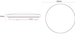 AIRAM PLAFONDI GAIA SLIM R300 15W 3CCT 3-STDIM