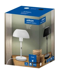 AIRAM PÖYTÄVALAISIN URBAN DESK S E27 MUSTA