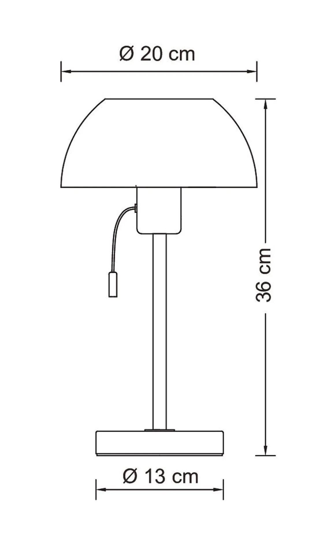 AIRAM PÖYTÄVALAISIN URBAN DESK S E27 MUSTA