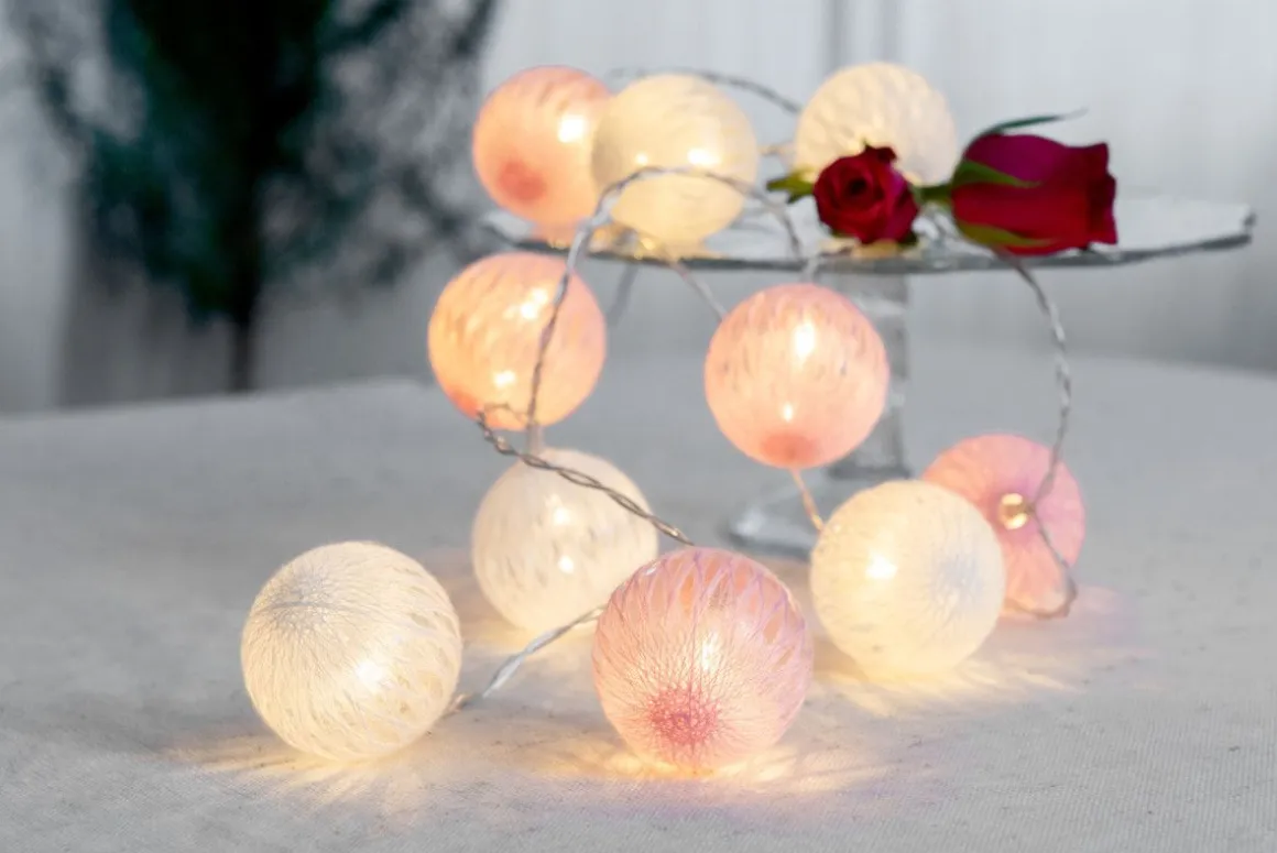 AIRAM ROOSA NAUHA PITSIPALLO 10 LED 3 M