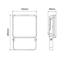 AIRAM SMART AIRFLOOD LED-VALONHEITIN IP44 24W/840 1560LM