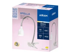 AIRAM STELLA CLIPSIVALAISIN LED 3W 280LM 3000K VALKOINEN