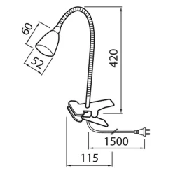 AIRAM STELLA CLIPSIVALAISIN LED 3W 280LM 3000K VALKOINEN