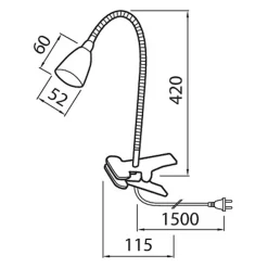 AIRAM STELLA CLIPSIVALAISIN LED 3W 280LM 3000K VALKOINEN