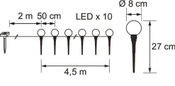 AIRAM TIROL SOLARPALLO 8 CM