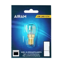 AIRAM UUNI/JÄÄKAAPPILAMPPU 15W E14 80LM 1000H
