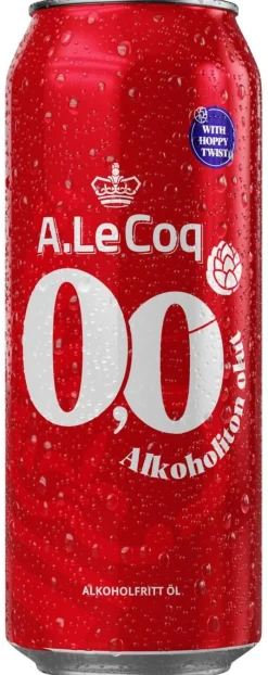 A. LE COQ ALKOHOLITON OLUT 0,0% TLK 500 ML