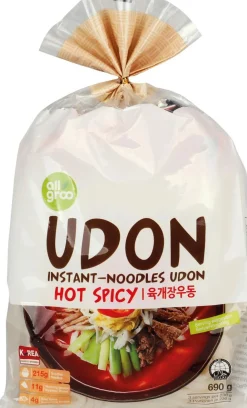 ALLGROO UDON NOODLES SPICY BEEF 3 PORTION 690 G