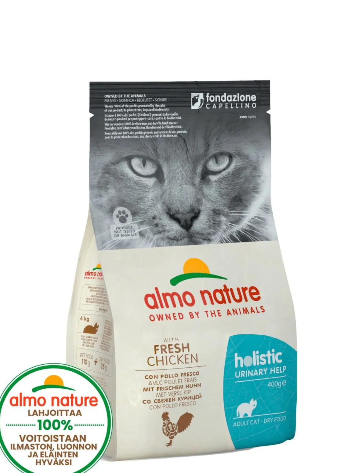 ALMO NATURE KISSAN TÄYSRAVINTO HOLISTIC URINARY HELP KANA 400G