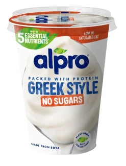 ALPRO GREEK STYLE SOIJAVALMISTE SOKERITON 400 G