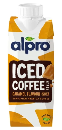 ALPRO ICED COFFEE SOIJAPOHJAINEN KAHVIJUOMA KARAMELLI 250 ML