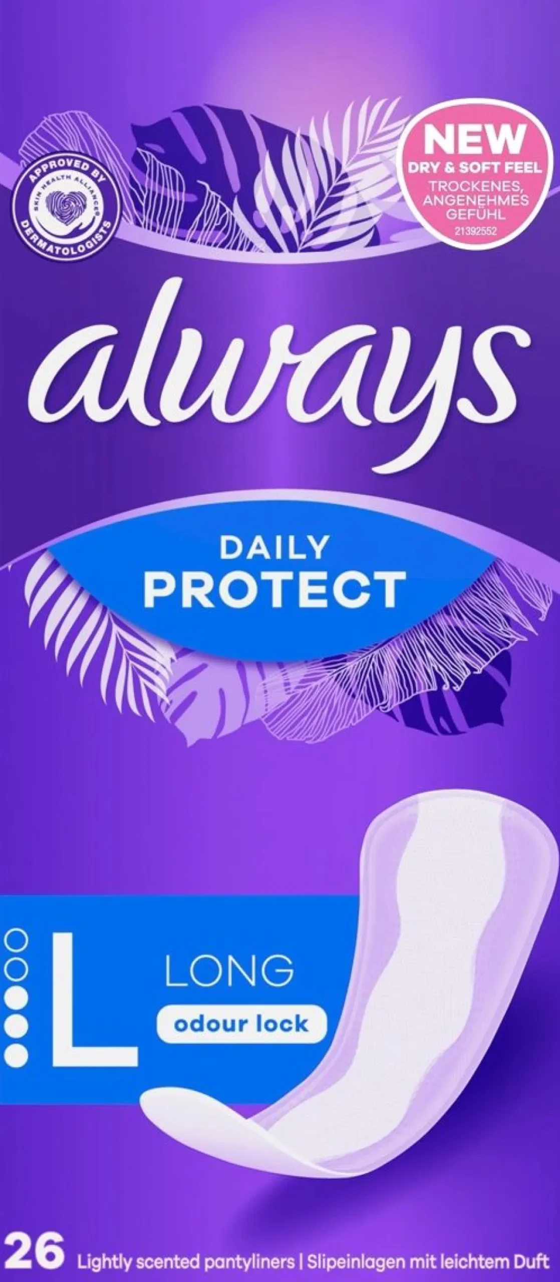 ALWAYS DAILIES LARGE EXTRA PROTECT PIKKUHOUSUNSUOJAT 26 KPL 26 KPL