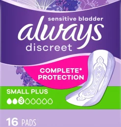 ALWAYS DISCREET INKONTINENSSISUOJA SMALL MIETO TUOKSU 20 KPL