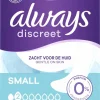 ALWAYS DISCREET SMALL SIDE VIRTSANKARKAILUUN 20 KPL, 0 % VÄRIA