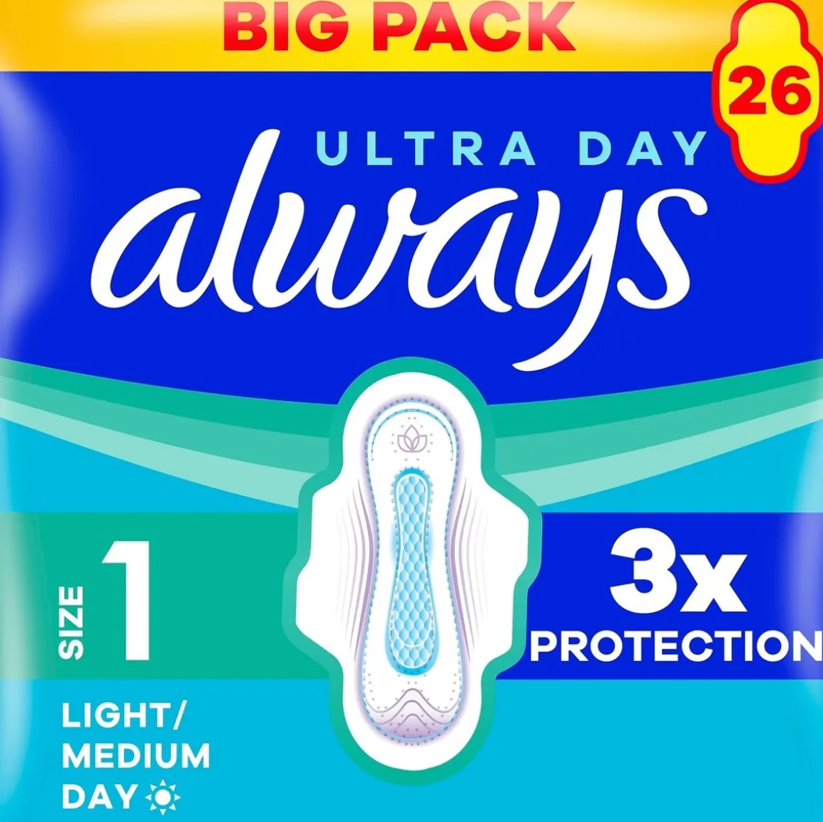 ALWAYS ULTRA NORMAL PLUS 1 TERVEYSSIDE BP /26 26 KPL