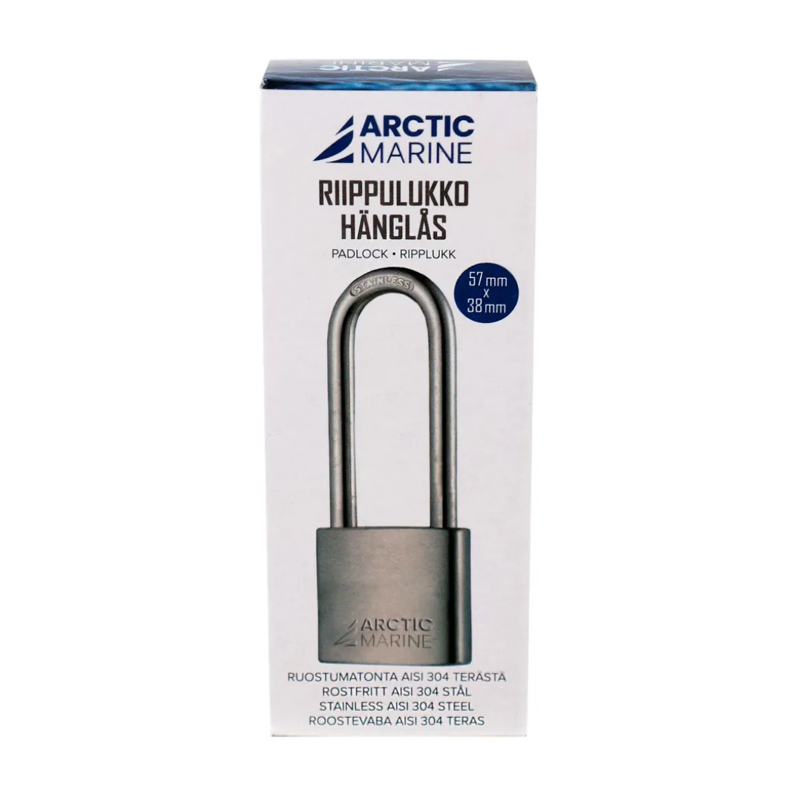 ARCTIC MARINE RIIPPULUKKO 38MM SANKA 57MM AISI 304 RST