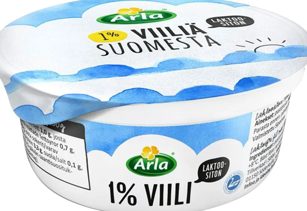 ARLA LAKTOOSITON 1% VIILI 150 G