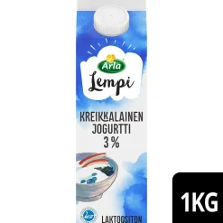 ARLA LEMPI KREIKKALAINEN JOGURTTI 3% LAKTON 1KG
