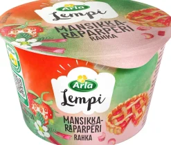 ARLA LEMPI MAUSTETTU RAHKA MANSIKKA-RAPARPERI LAKTON 200 G