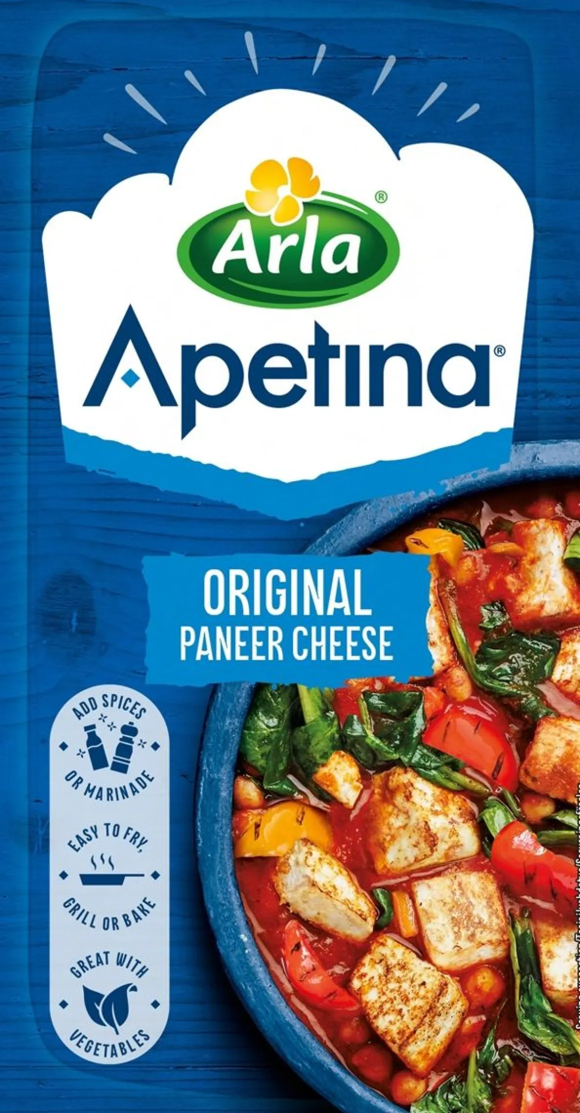 ARLA APETINA PANEER RUOANLAITTOJUUSTO 225 G